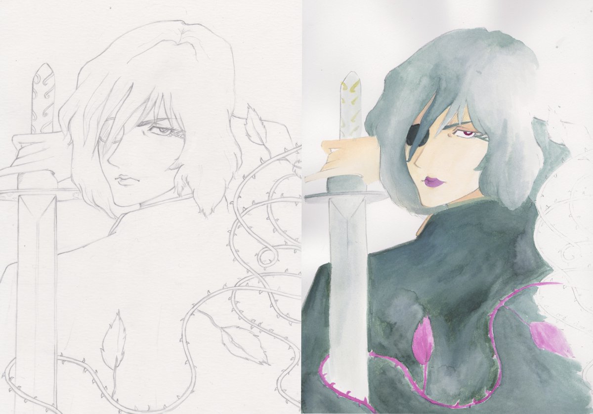 ZKycilia's tweet image. New drawing with ink ! This is Hitomi Landsknecht. 
Do you like this ? :)
I love drawing Hitomi too!

#icethelastgeneration #projectice #小林誠