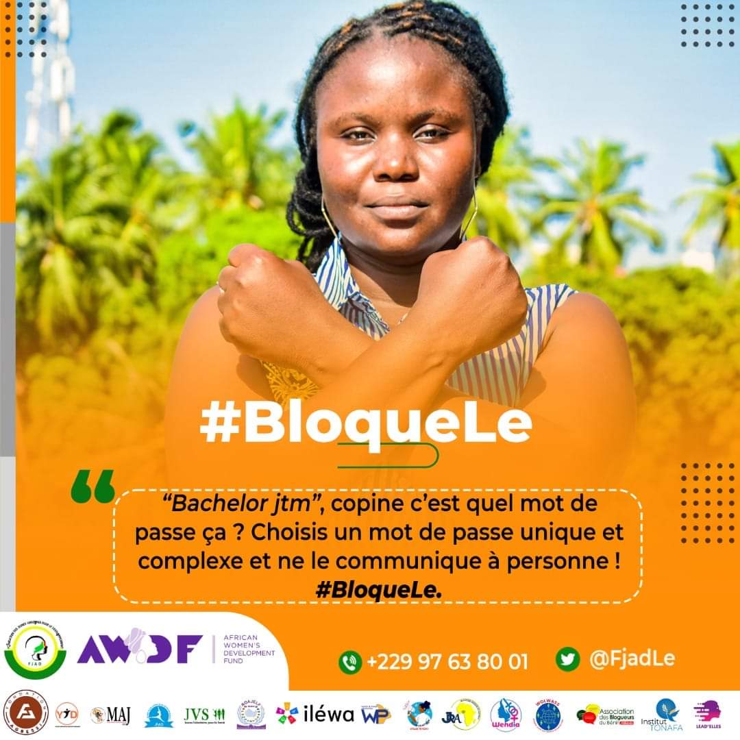 #BloqueLe
#16joursdactivisme
Des personnes malveillantes peuvent taper des mots de passe de susceptibles d'être corrects comme ta date d'anniversaire, ton nom, des séries de chiffres (de 1 à 9 par exemple).Pour éviter d'être mise à nu, optez 
#StopVFF
#OrangezLeMonde