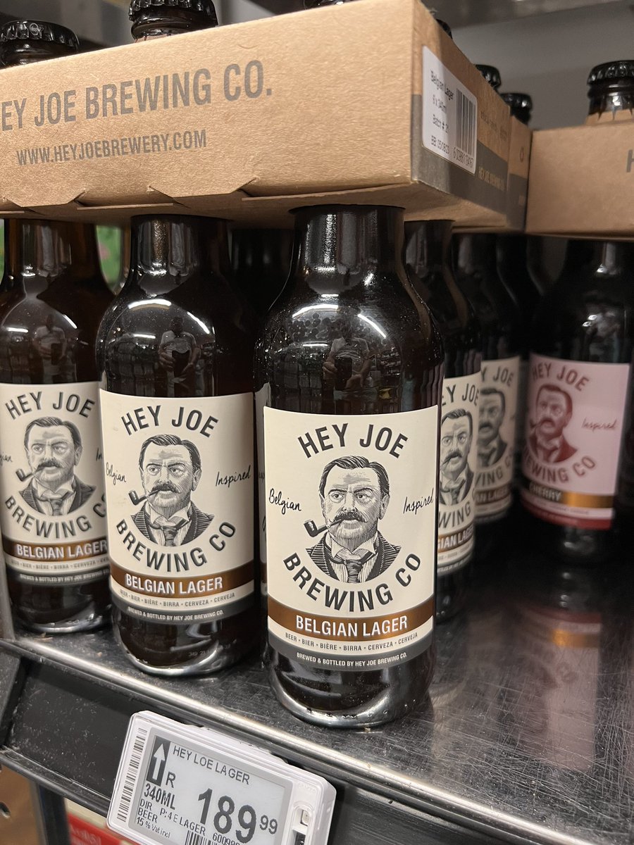 llluca1984's tweet photo. @MikeBubbins was in a bottle shop in South Africa and saw this beer…assume Joe is a Belgian cousin of yours? https://t.co/GTBIVTaFJB