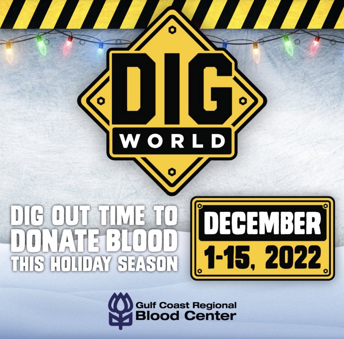 DigWorldTX's tweet photo. The holidays are officially here! 
We're partnering with Commit for Life December 1-15, 2022, to provide donors with an experience they can dig! #commitforlife Register here: https://t.co/eebyvgzKMJ https://t.co/8aG6NRnkPE