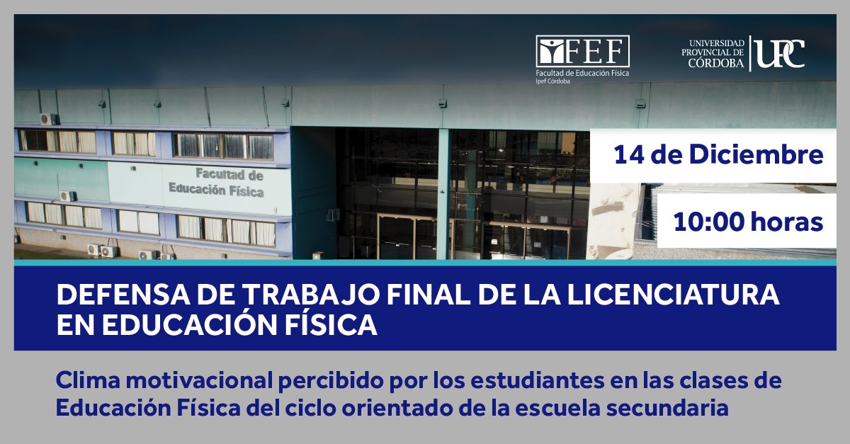 Facultad de Educación Física Ipef UPC tweet media