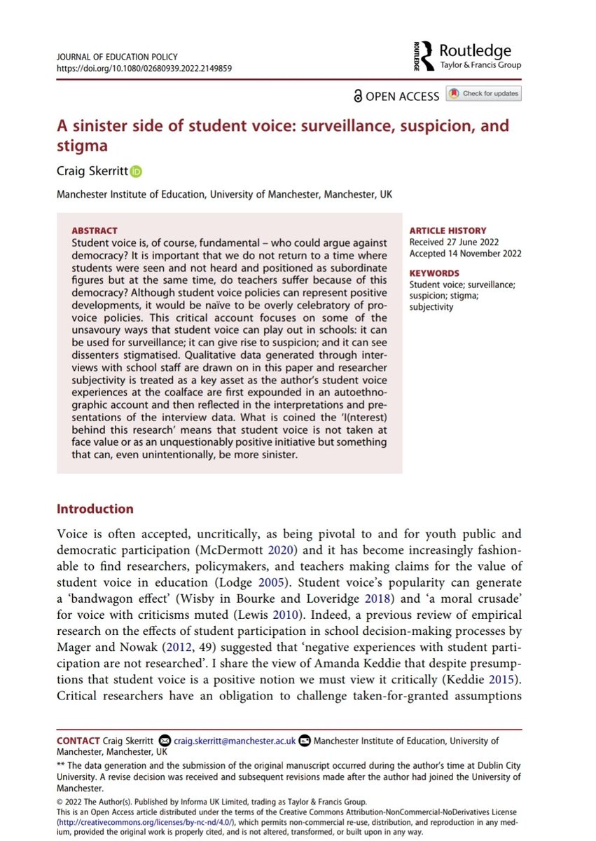 New paper published in Journal of Education Policy: tandfonline.com/doi/full/10.10…