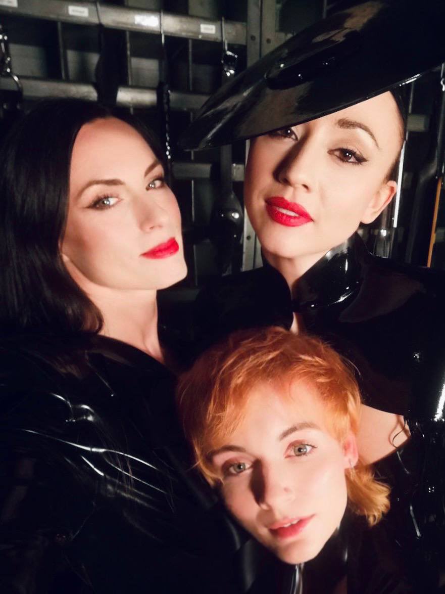 LadyMephista's tweet photo. Something rubberlicious is coming soon. @riverispleasure, @GoddessFirewolf and I created some unusual family portraits together at @LUXDominastudio https://t.co/e1aY8uJ7Tb