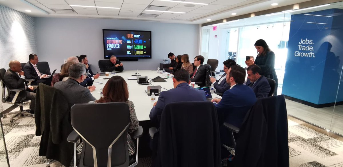diegosinhue's tweet photo. Arrancamos nuestra jornada en una productiva reunión con empresarios de la industria automotriz de #WashingtonDC a quienes compartimos los beneficios de invertir en #GTO y cómo es que nuestro Estado avanza con una visión de desarrollo a través de la #Mentefactura.
#InversiónEsGTO https://t.co/uCeIEQrW9L