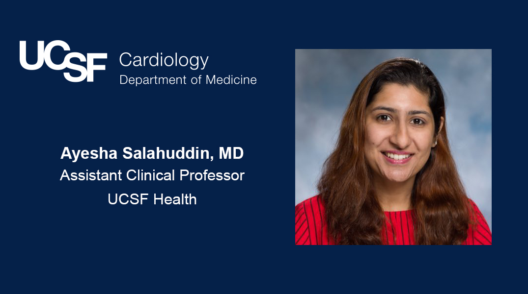 Welcome @ayeshas_MD! In August 2023, Dr. Salahuddin will be joining #UCSFCardiology #ACHD faculty. She is a current ACHD fellow and recently won the @AHAMeetings Laennec Fellow in Training Clinician Award. Excited to have her join. #WomenInCardiology