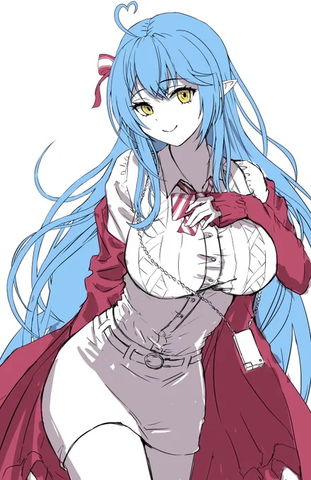 wip 秋服ラミィちゃん描きたくて11月から描いていましたが、完成する前に秋が過ぎ、冬になってしまいました…。 