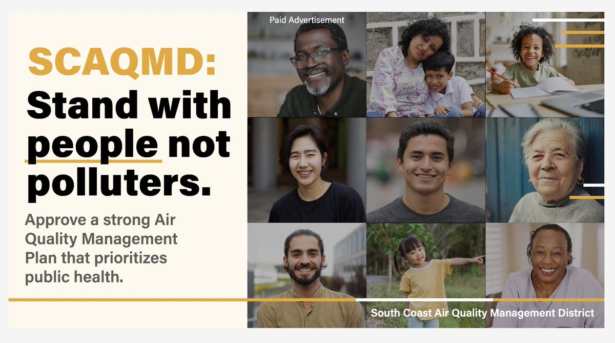 Hey @SouthCoastAQMD did you see our ads in @ladailynews, @sbsun, @pressenterprise and @PasStarNews today?

We are calling on you pass a #StrongAQMP that puts public health first. It’s time to deliver relief to our communities – we can’t wait any longer. #WeAreJustTryingToBreathe