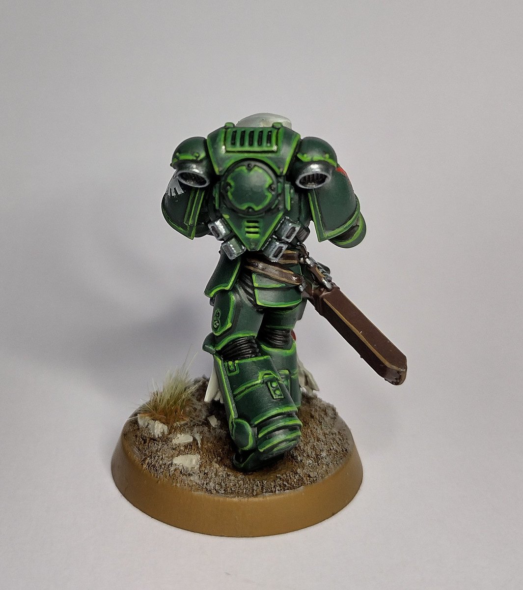 The first of my latest project done: Dark Angels Veteran Intercessors. #WarhammerCommunity