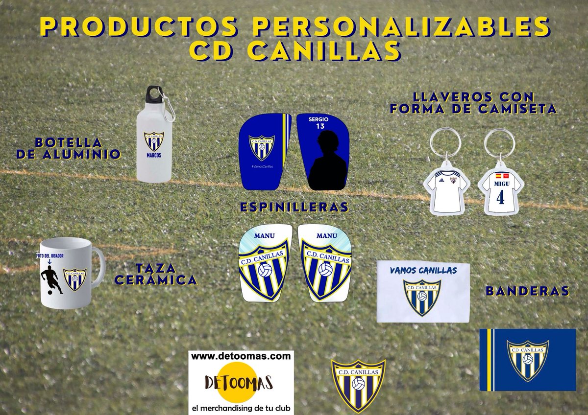 🎁 Se acercan las navidades y ¿qué mejor que regalar un producto personalizado de tu equipo?

💙 DETOOMAS ofrece un amplio catálogo de productos personalizables para regalar a los más canillistas

🔗 Consulta más en detoomas.com/categoria-prod…