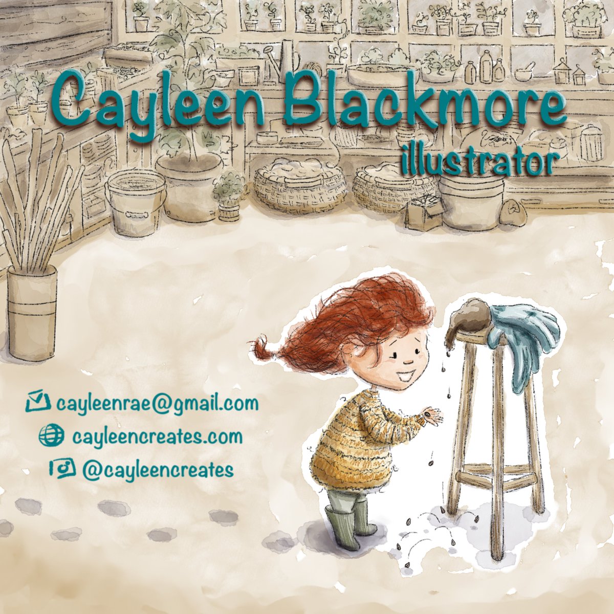 CayCreates's tweet image. Happy December #KidLitArtPostcardDay! I'm an #Author and #Illustrator seeking representation.
When I'm not writing and illustrating, you can find me digging in the dirt with my kids🌱🌻 .
#KidLitArtPostcard #illustration #kidlitartist #picturebook #childrensbookillustration