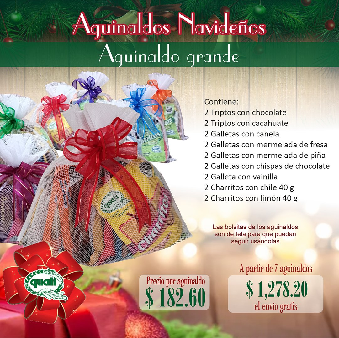 Esta #Navidad ¡Duplica tus #regalos ! Los alimentos #Quali elaborados con #amaranto se producen cooperativamente y promueven el #Comercio con #Equidad   
#regalonavidaño #comerciojusto #amaranto