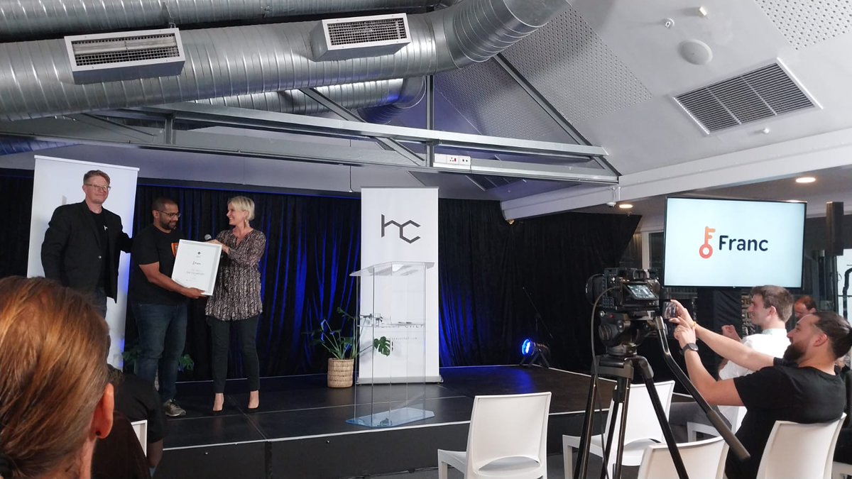 drtpbrennan's tweet photo. So proud of @francgroup  for being selected as one of the Top 5 Startups in South Africa by @heavychef! Hat's off to the other startups selected FloatPays, Curbon, Parket and @zoiehealth - it was a very tough crowd this year! #startups #SouthAfrica #befranc https://t.co/diZlclDZWx