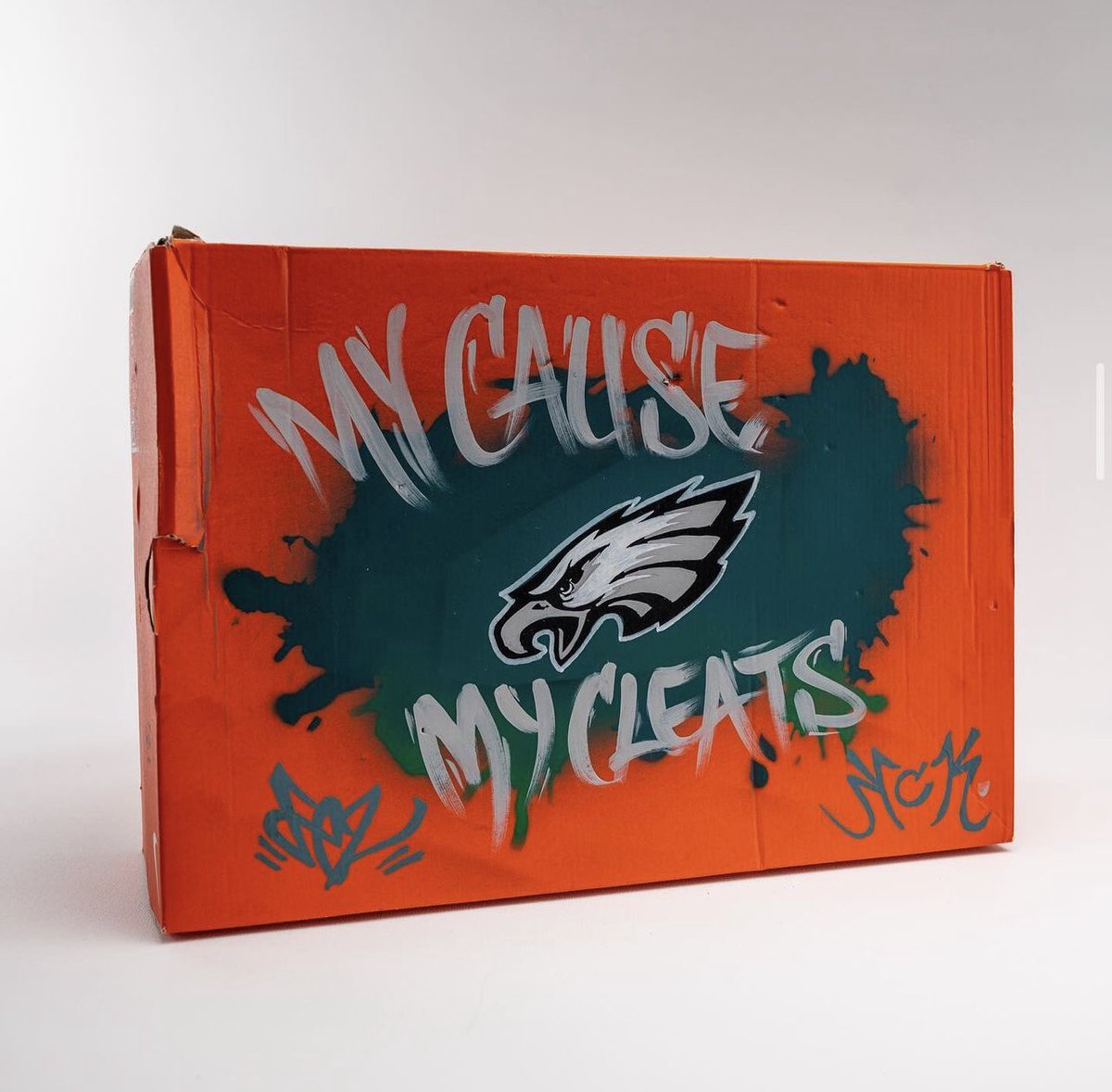 JackieKothe's tweet photo. this week the @Eagles will be wearing the cleats for their cause! #mycausemycleats #SPM230 https://t.co/zMSUXQcShC