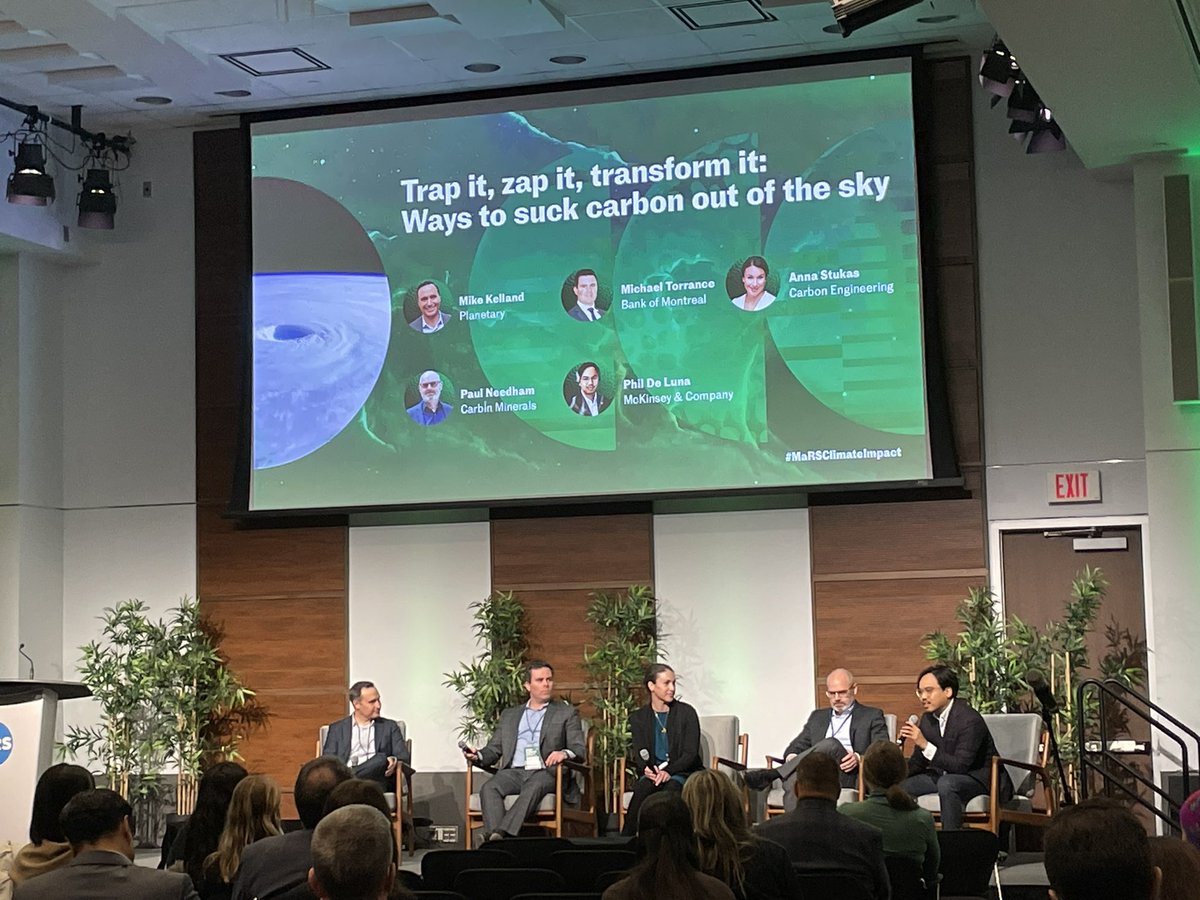 What’s Canada’s advantage? We’re home to a lot of innovative solutions with incentives that are tech agnostic enabling the growth and development of companies like Planetary Tech and Carbin Minerals 

#CDRs 
#MaRSClimateImpact