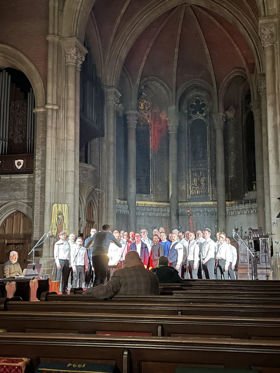 AlanBaser's tweet image. Sound check with @ActuallyGMC for this evening’s World AIDS Day fundraiser with all the other LGBTQ+ music groups in the city, raising funds for @LunchPositive #WorldAIDSDay