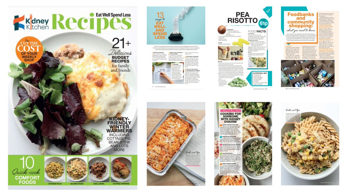 kidneycareuk's tweet photo. We're delighted to announce that we've launched our #KidneyKitchen new magazine, Eat Well Spend Less, containing 21 low-cost kidney friendly recipes catering for all tastes. You can read online, download or order a hard copy here: https://t.co/rXFet64HUZ #EatWellSpendLess https://t.co/QdpBei9uAr