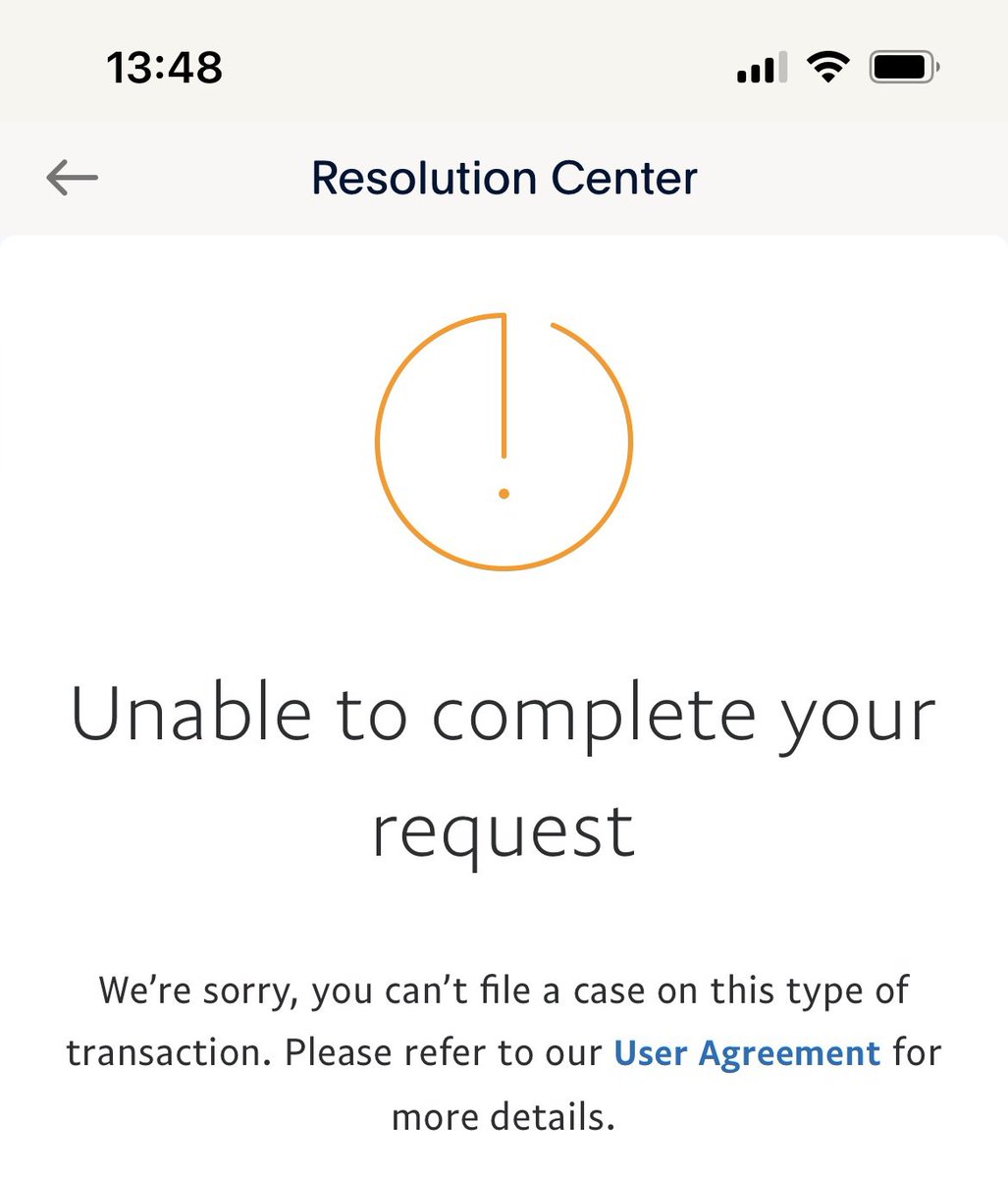 enigma_0Z's tweet photo. ... and I got went to the wall of legalese that is the "user agreement" that literally no one will ever read. 

So PayPal is basically saying "we don't care if someone sends you an invoice that is fraudulent", meanwhile I'm sure others are actually falling for this scam. Be safe! https://t.co/QSoR1zJXw1