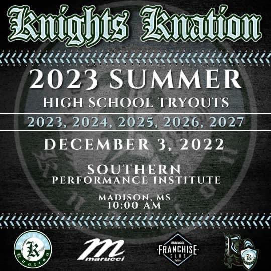 Knights Knation #4L (@knightknation4l) on Twitter photo 🚨2 days left 🚨
Knights Knation High School Tryouts this Saturday at 10:00 at SPI in Madison, MS.
Our tryouts are FREE !!
To register :
forms.gle/SV2AgkbjbeQHDE…
@PBR_Louisiana @PBR_Alabama @PBR_Mississippi <a href="/2DyouthMS/">2D Youth Mississippi</a> <a href="/2DsportsLA/">2D Sports Louisiana</a> <a href="/2DsportsAL/">2D Sports Alabama</a> <a href="/2D_sports/">2D Sports Baseball</a> <a href="/PG_DeepSouth/">PG Deep South</a> 🚨2 days left 🚨
Knights Knation High School Tryouts this Saturday at 10:00 at SPI in Madison, MS.
Our tryouts are FREE !!
To register :
forms.gle/SV2AgkbjbeQHDE…
@PBR_Louisiana @PBR_Alabama @PBR_Mississippi <a href="/2DyouthMS/">2D Youth Mississippi</a> <a href="/2DsportsLA/">2D Sports Louisiana</a> <a href="/2DsportsAL/">2D Sports Alabama</a> <a href="/2D_sports/">2D Sports Baseball</a> <a href="/PG_DeepSouth/">PG Deep South</a>