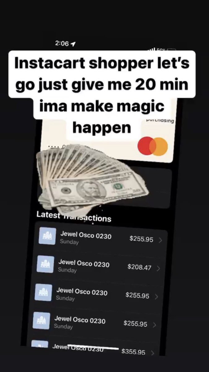 lashaunjones80's tweet photo. Who gotta Instacart shopper account? https://t.co/DUmWno26zJ