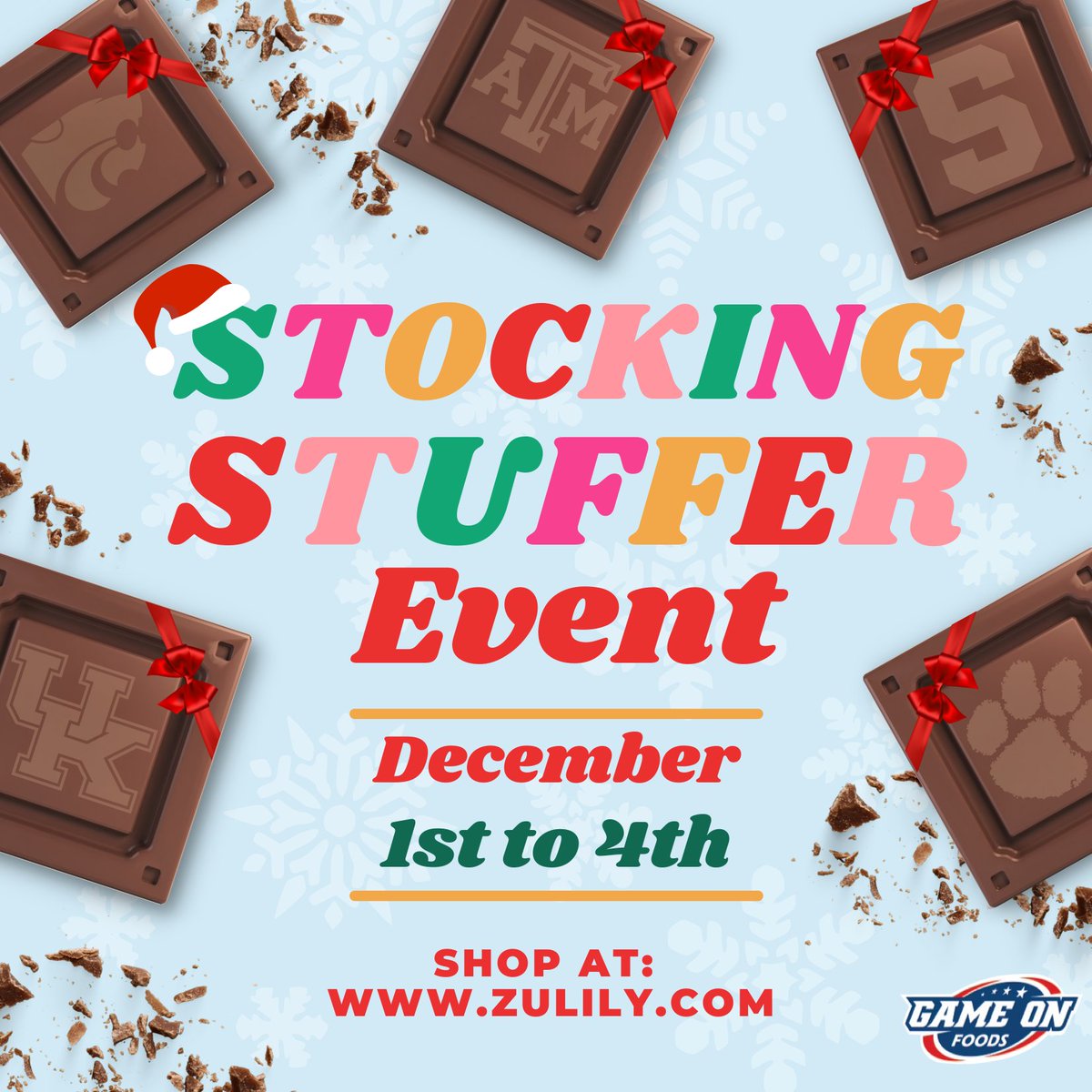Game_On_Foods's tweet photo. Any @zulily heads out there - our engraved chocolate is finally there. it's good and it's got your team on it https://t.co/vKTYFw3vxj https://t.co/CI5e6eZGC3