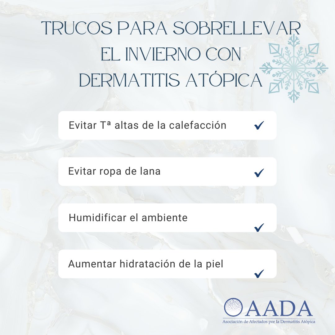 Ya empieza a hacer frío y hemos querido volver a publicar este post con consejos para afrontar lo mejor posible el invierno.. ¿tenéis más trucos para cuidar la piel con #dermatitisatopica en esta época que se nos hayan olvidado?