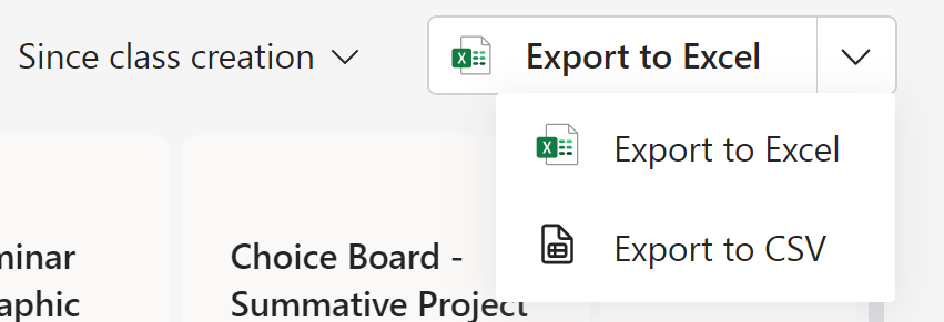 We have now released this for all users of Assignments. Giving you both the old and new export features for Grades. 
#MIEE, #Edtech
