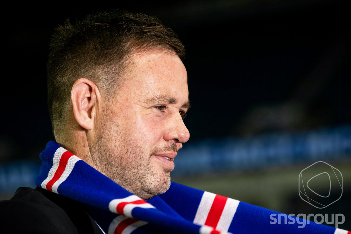 snsgroup's tweet photo. 📸 Michael Beale is unveiled at Ibrox as the new Manager of #RangersFC. https://t.co/MvLknhOsam