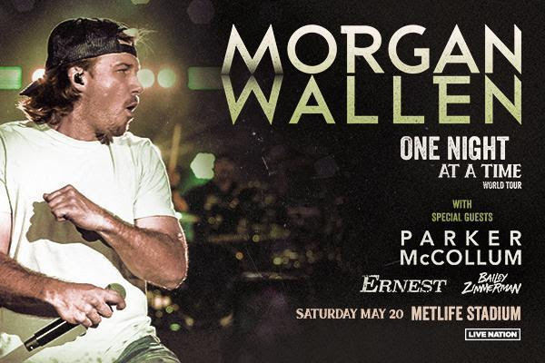 On sale Dec. 9: @MorganWallen, @ParkerMcCollum, @ernest615, @baileyzimmerman, May 20 at @MetLifeStadium, East Rutherford. njarts.net/24317