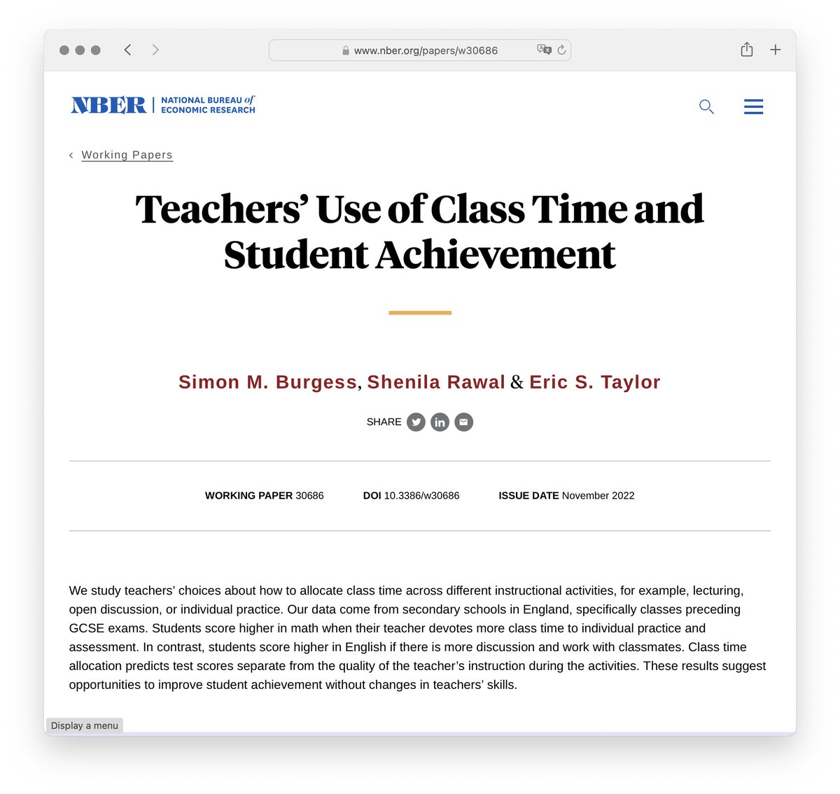 Peps (@pepsmccrea) on Twitter photo How does time spent in direction instruction vs peer interaction vs practice/assessment impact learning? And does the answer differ by subject?
<a href="/profsimonb/">Simon Burgess</a> et al analysed the performance and data from 250+ teachers to answer these Qs.
Here's what they found:
↓ How does time spent in direction instruction vs peer interaction vs practice/assessment impact learning? And does the answer differ by subject?
<a href="/profsimonb/">Simon Burgess</a> et al analysed the performance and data from 250+ teachers to answer these Qs.
Here's what they found:
↓
