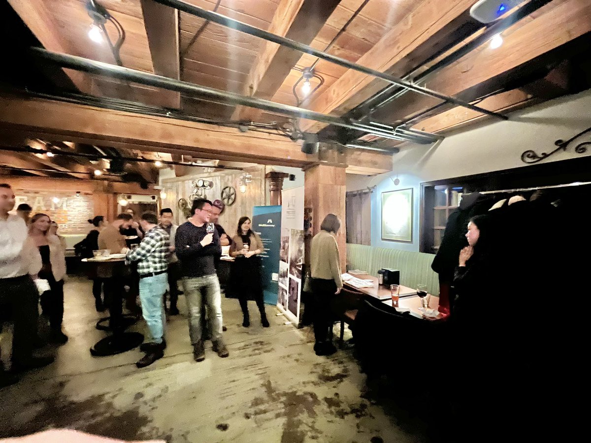 PIBC_SouthCoast's tweet photo. A big thank you to all those who attended our Holiday Social on a snowy Tuesday! And an even bigger thank you to our generous event sponsors: @McElhanney @thinkmodus @spirit_of_urban and @cityspaces 
Happy Holidays from the South Coast Chapter! ⛄️ https://t.co/C8tnP9FRjq
