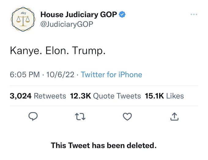 For 2 months Jim Jordan refused to delete this tweet. Even after Kanye declared war on Jews. As he usually does, Jim looked the other way. Only after Kanye praised Hitler today did Jim delete the tweet. We have the receipts, Jim. And for 2 months you were cool with Jew-bashing.