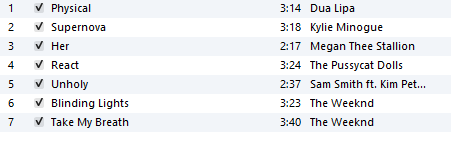 un_Baileyvable's tweet photo. i dont have a spotify to wrap, so please enjoy the curated playlists i just added to my ipod nano instead (can YOU find when the brainrot started?) https://t.co/IU4fCjzsbI