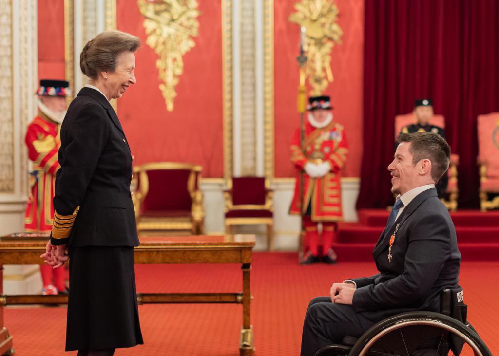 A day I will never forget, being presented my MBE at Buckingham Palace by the Princess Royal, having my family there to witness it made it even more special #MBE #BuckinghamPalace <a href="/gbwrnews/">Great Britain Wheelchair Rugby</a> <a href="/LeicesterTigers/">Leicester Tigers</a> <a href="/TigersWR/">Leicester Tigers Wheelchair Rugby</a>