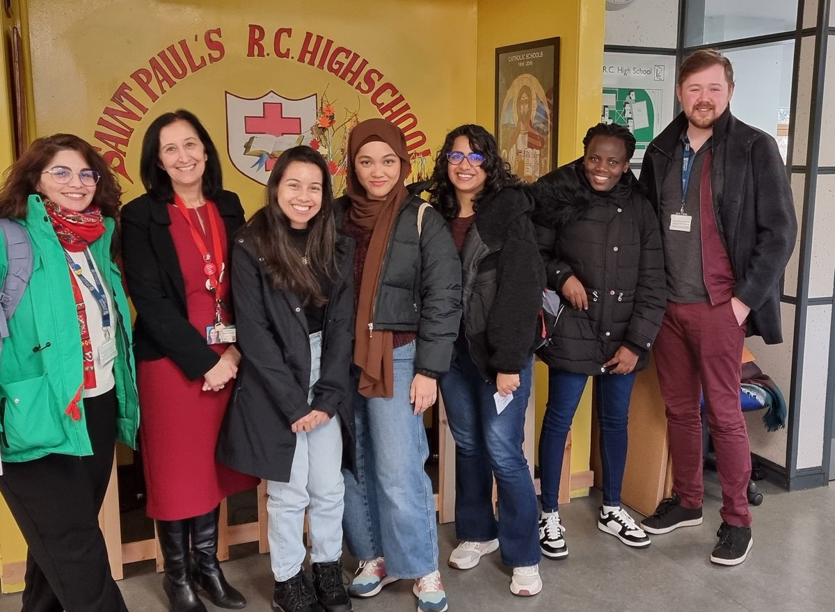 InesAlves's tweet photo. Another week, another School visit. This time to @StPaulsRCHigh where nurture is at the core of a whole school approach. @UofGEducation #UofGInclusiveEducation https://t.co/EBMMvjhJTG