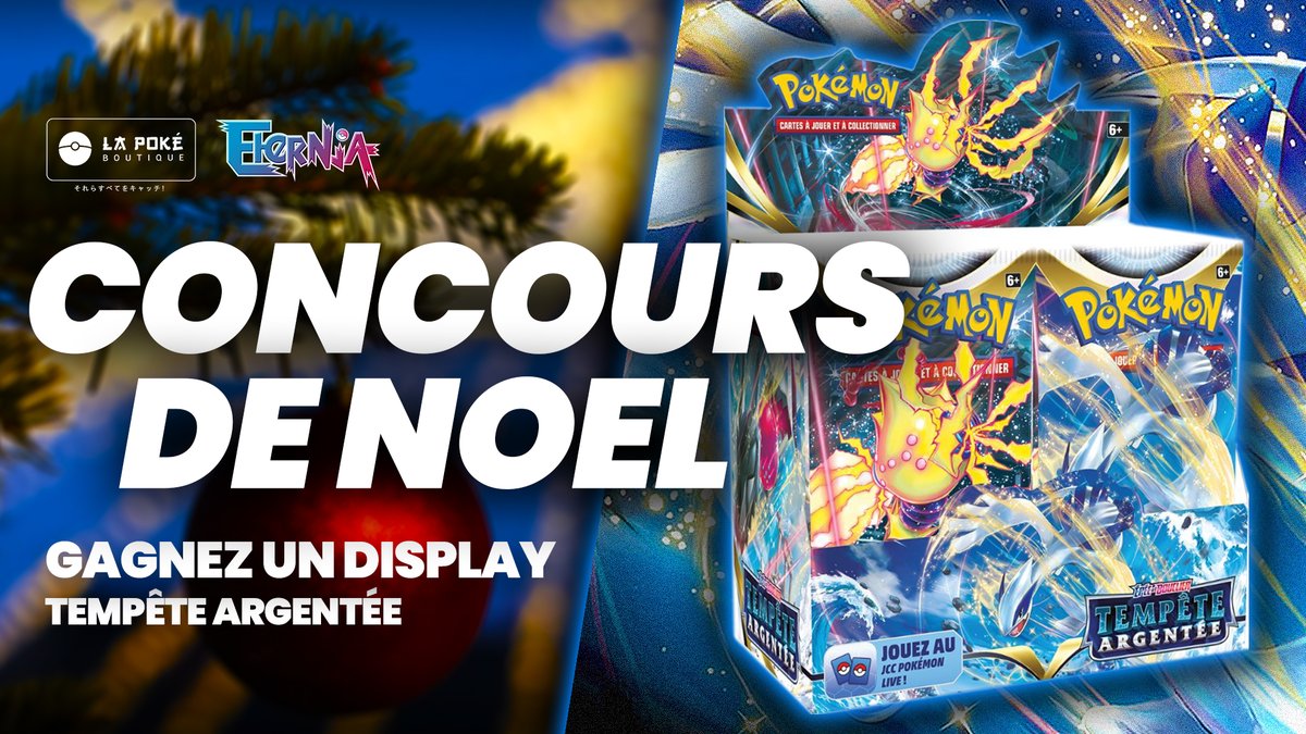 SiteEternia's tweet photo. #CONCOURS Hey les potes ! On a une belle display Tempête Argentée à faire gagner grâce aux copains de @lapokeboutique ! Un bel objet sous le sapin 😍 !

🔹 RT ce Tweet
🔹 Follow @SiteEternia et @lapokeboutique 
🔹 Tag un ami

🗓️Fin le 9/12 à 20h
🌍France Métropolitaine seulement https://t.co/FjPmlxQPxE