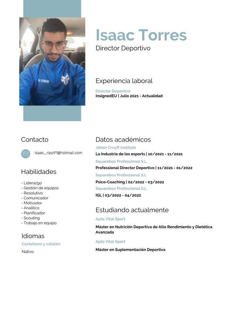 isasievski's tweet photo. Aunque sigo vinculado a @InsignedEU, desde el club se me permite escuchar ofertas.

Busco organización en la que trabajar como Director deportivo.

Larga experiencia en esports. Aprendizaje constante.

Agradezco mucho si me echáis una manita compartiendo ❤️ https://t.co/0pKKLKMKGR