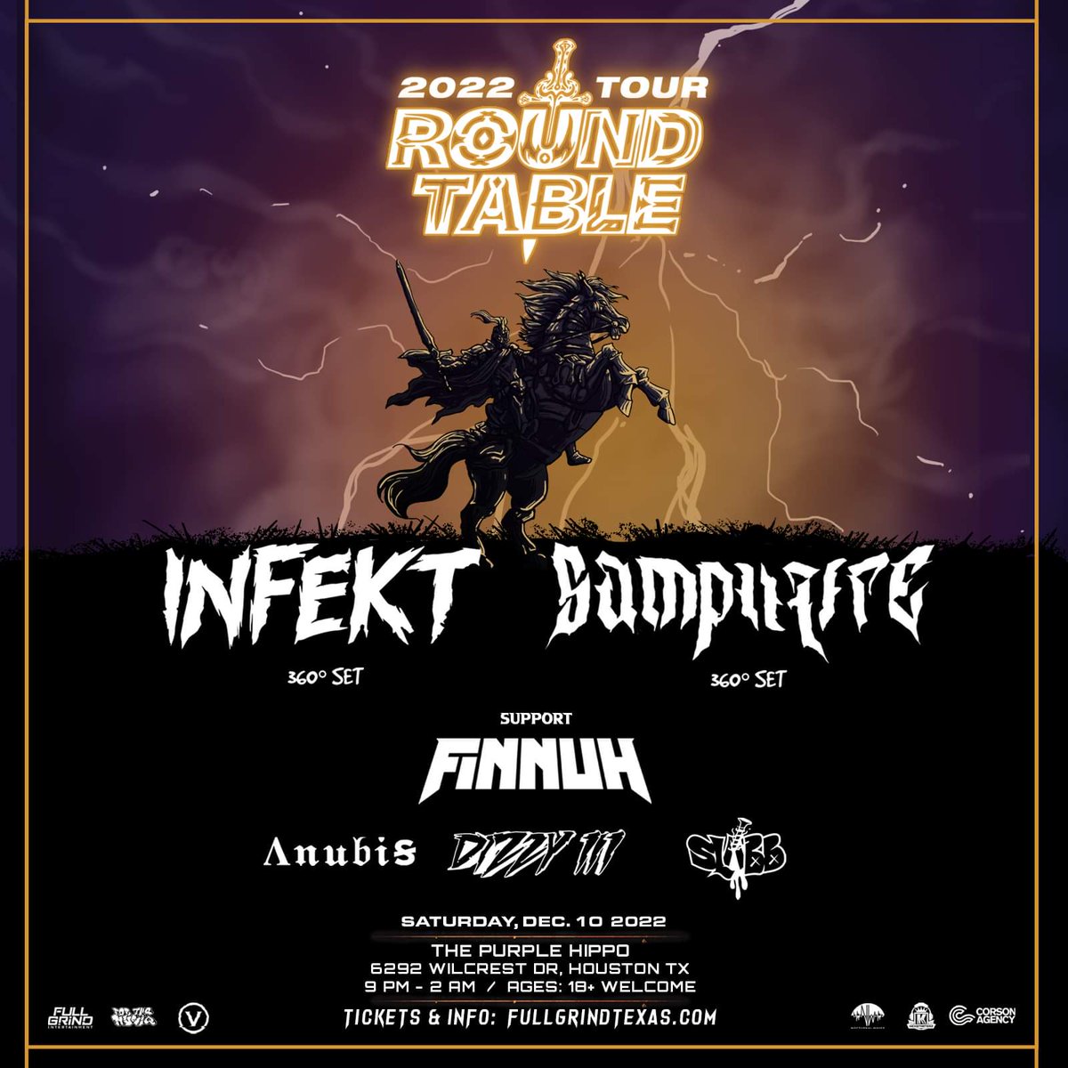 KickstarterzEnt's tweet photo. FULL LINEUP ANNOUNCEMENT!!!😤

Come catch the 360° sets from @infektdubstep and @samplifire along with @finnuh and H-town homies!!!

Sat Dec 10 at The Purple Hippo

Ticket link in bio🎟🎟🎟 https://t.co/qRumn6kTLj