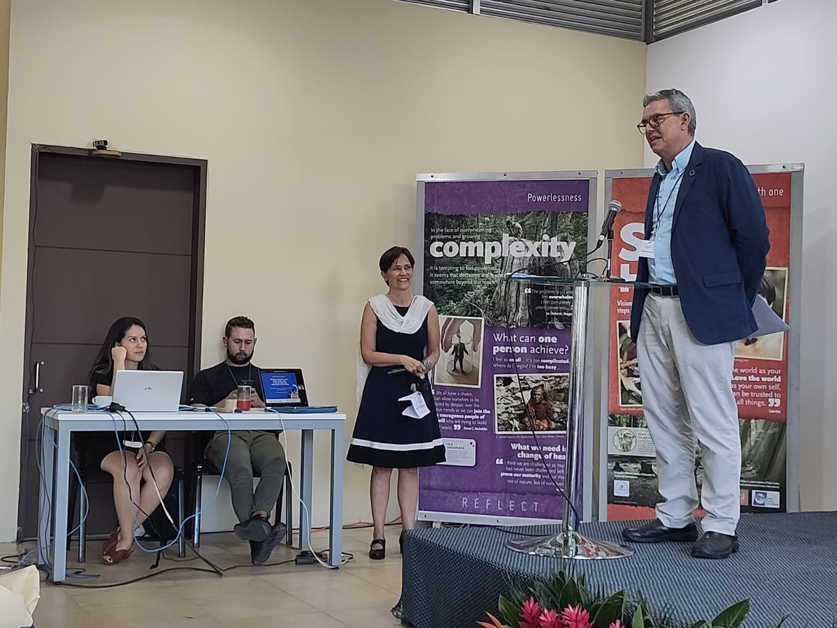 ECILocal's tweet image. We’re here at @UPEACE for the annual @earthcharter conference. Kicked off the conference this morning with Executive Director, Mirian Vilela and former minister of Environment and Energy for Costa Rica, Edgar Gutiérrez-Espeleta.

#TurningConscienceIntoAction #EarthCharterLocal