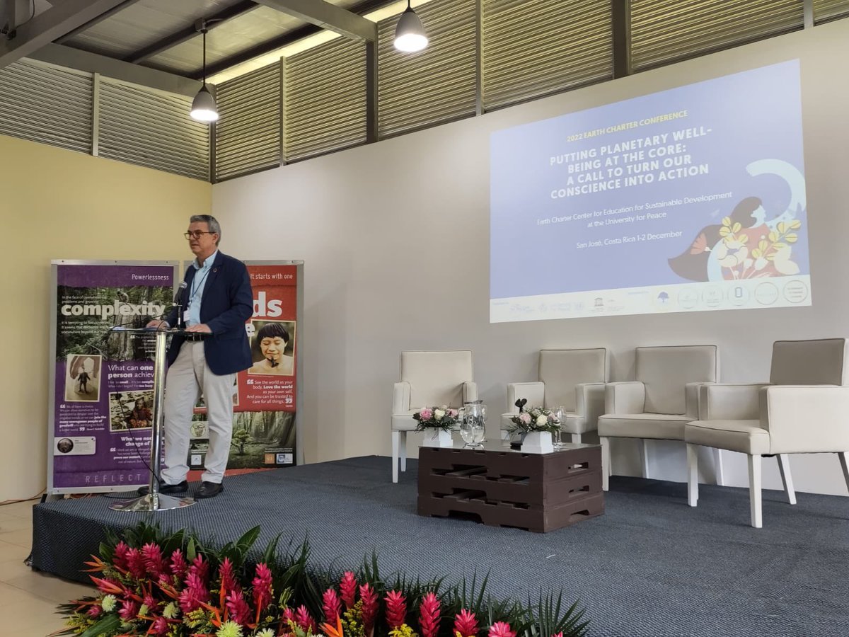 ECILocal's tweet image. We’re here at @UPEACE for the annual @earthcharter conference. Kicked off the conference this morning with Executive Director, Mirian Vilela and former minister of Environment and Energy for Costa Rica, Edgar Gutiérrez-Espeleta.

#TurningConscienceIntoAction #EarthCharterLocal