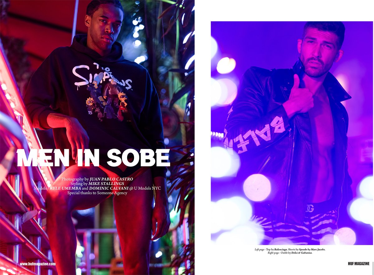 juanpablolog's tweet photo. About last summer 🔥
Men in Sobe 🌴 @hufmagazine 
Styling. @mikestallingsny 
Models. @kyleumemba @dom.calvani 
Agency. @umodelsnyc 
Production. @someoneagency 
#sobe #men #miami #southbeach #shotbyjuanpablo https://t.co/ccZk9x026Q