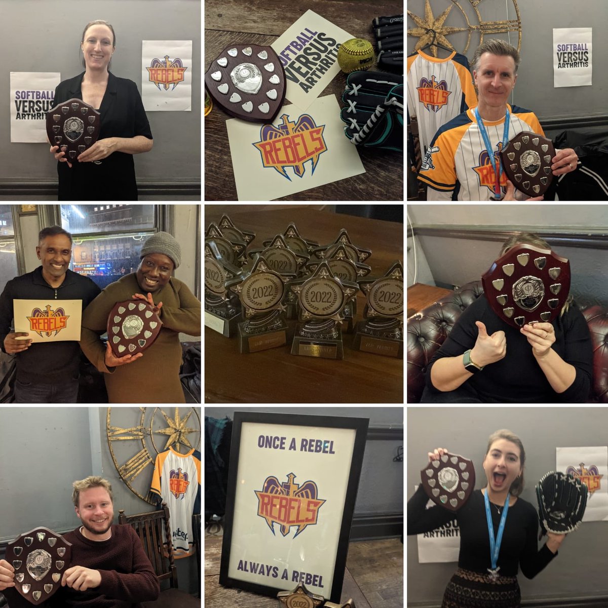 Last week we celebrated our <a href="/CharitySoftball/">London Charity Softball League</a> Shield-winning season with our annual awards party for all the Rebels. Looking forward to the 2023 #lcsl season already!