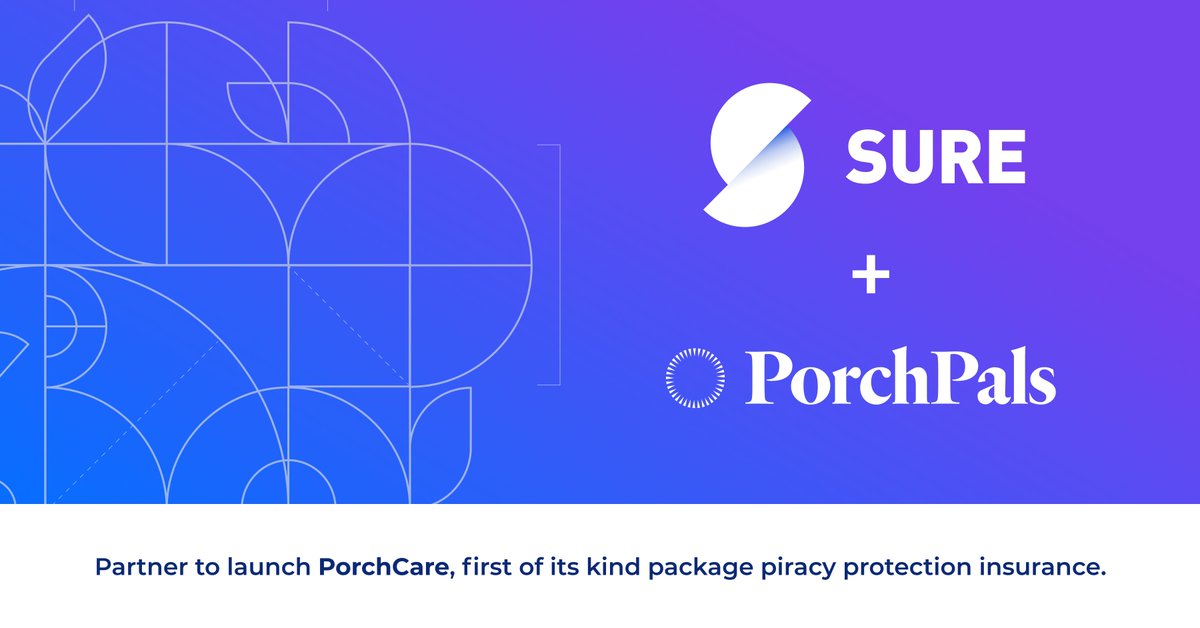 SureHQ's tweet photo. Miss our announcement of Sure’s new partnership with PorchPals to introduce package theft insurance to the world? Head on over to @Fintech_Global to check out their coverage.  https://t.co/1T5pVatSML #embeddedinsurance #insurtech #fintech https://t.co/9HdruoRLRk