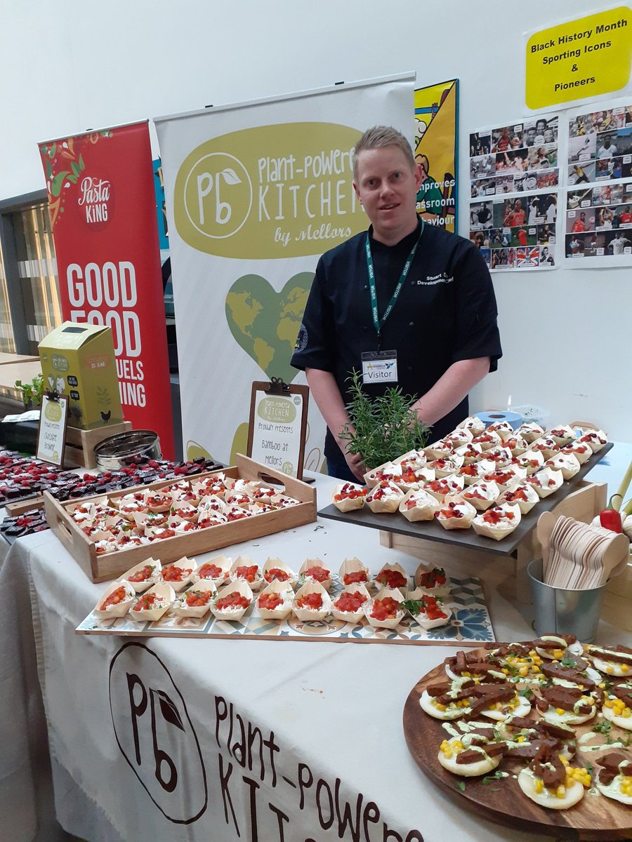 ChefStuart (@chefstuart83) on Twitter photo Today the roadshow moved on to <a href="/shireacademy/">Shirebrook Academy</a> once again our chocolate brownie was popular.
Featuring a Pb collaboration with <a href="/PastaKingUK/">Pasta King UK</a>
Todays dish was Vegetable Tagine with Yogurt, pomegranate & coriander, Yum!
<a href="/mellorscatering/">Mellors Catering Services</a> <a href="/DBNutrition_/">Danielle Watkins BSc (Hons) RPHNtr</a> #plantbased #getwellsoonJackie Today the roadshow moved on to <a href="/shireacademy/">Shirebrook Academy</a> once again our chocolate brownie was popular.
Featuring a Pb collaboration with <a href="/PastaKingUK/">Pasta King UK</a>
Todays dish was Vegetable Tagine with Yogurt, pomegranate & coriander, Yum!
<a href="/mellorscatering/">Mellors Catering Services</a> <a href="/DBNutrition_/">Danielle Watkins BSc (Hons) RPHNtr</a> #plantbased #getwellsoonJackie