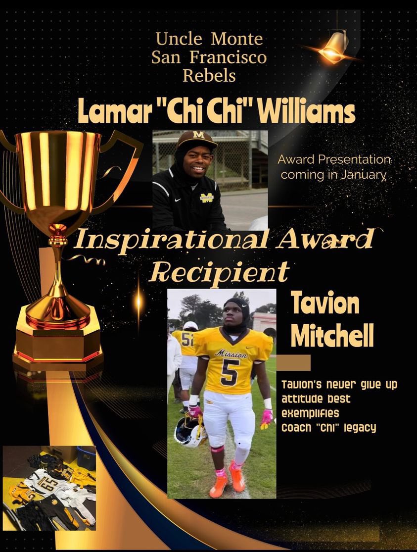 I would like to thanks <a href="/sfrebels/">nate ford</a> for picking me as the inspirational player of the year!! More to come 🙏🏾💯 LL Chi Chi🕊️