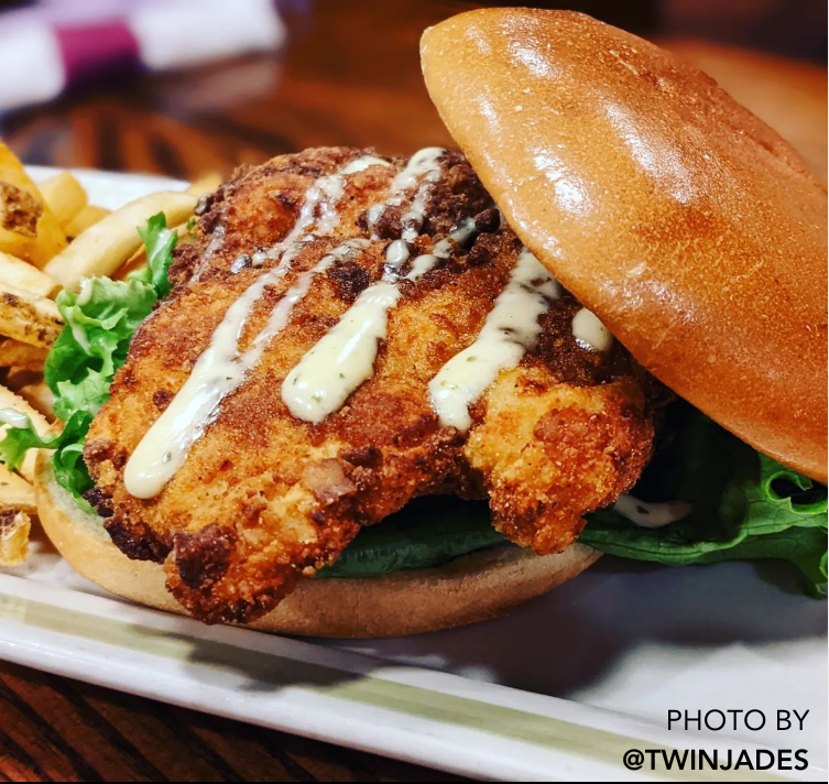 99restaurants's tweet photo. The Spicy Crispy Chicken Sandwich just might be the ultimate comfort food. #craveworthy https://t.co/XfKQf9qH53