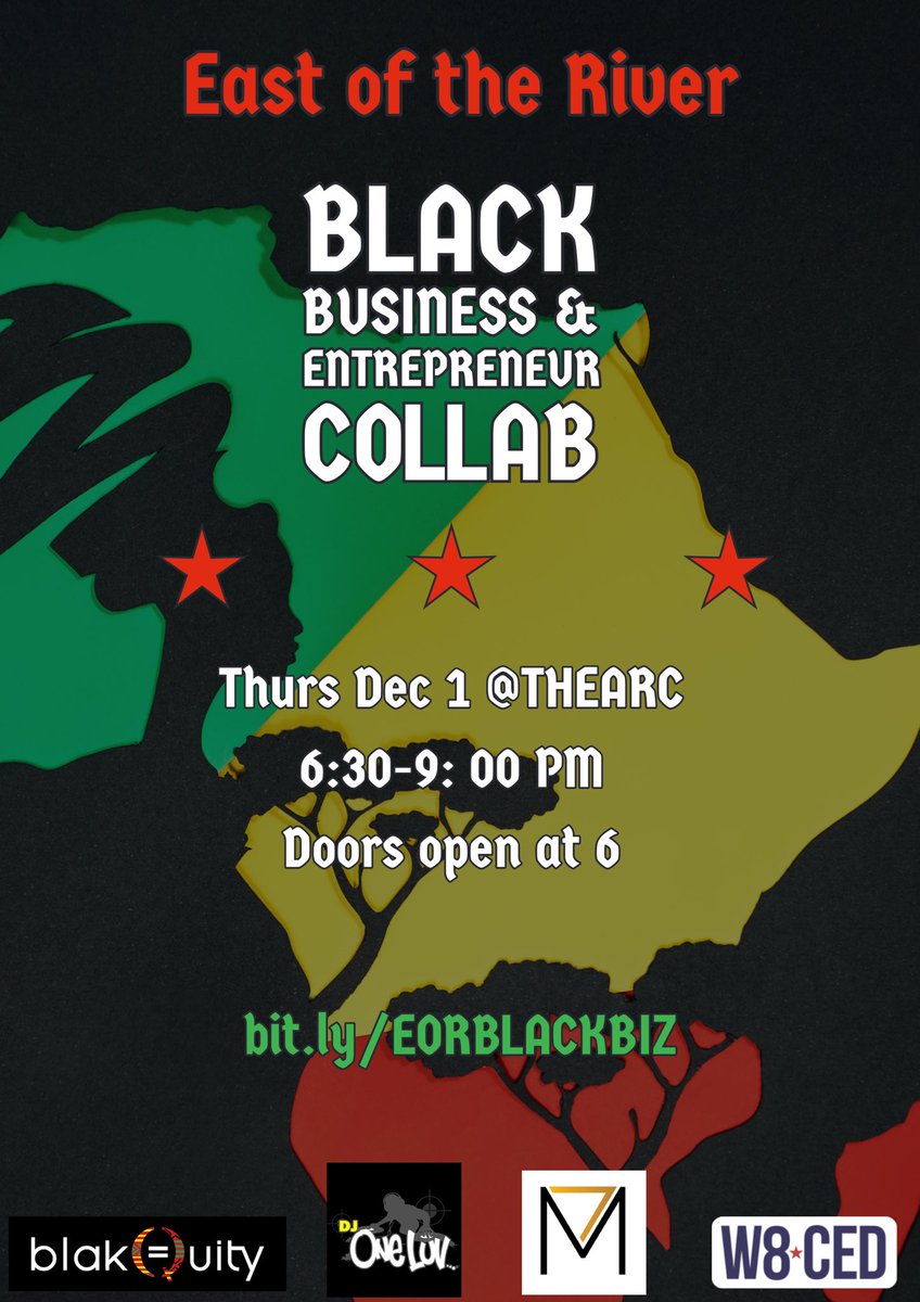 TONIGHT!! 12/01 @ 6:00pm W8CED Town Hall, talks Transportation issues in Ward 8! Join at w8ced.com #townhall #w8ced #SmallBusiness #ward8 #SupportBlackBusiness  
Register: bit.ly/EORBLACKBIZ