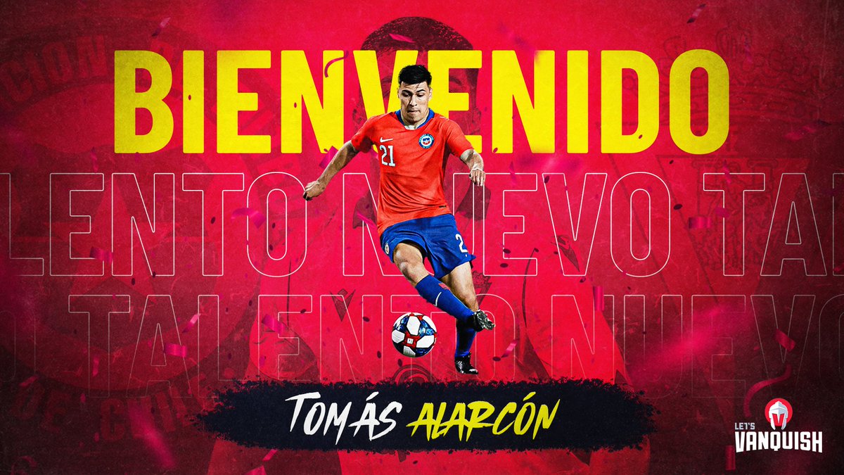 LetsVanquish's tweet photo. ⚽Tomás Alarcón, volante del Cádiz CF y la selección de Chile, ficha por #Vanquish para el desarrollo y la comercialización de su imagen💪Sumamos un joven talento, con gran proyección, clave en la formación de la Nueva Era de #LaRoja 🔥 🇨🇱 ¡Bienvenido, Tomi! #letsvanquish https://t.co/CbsIjhoRel