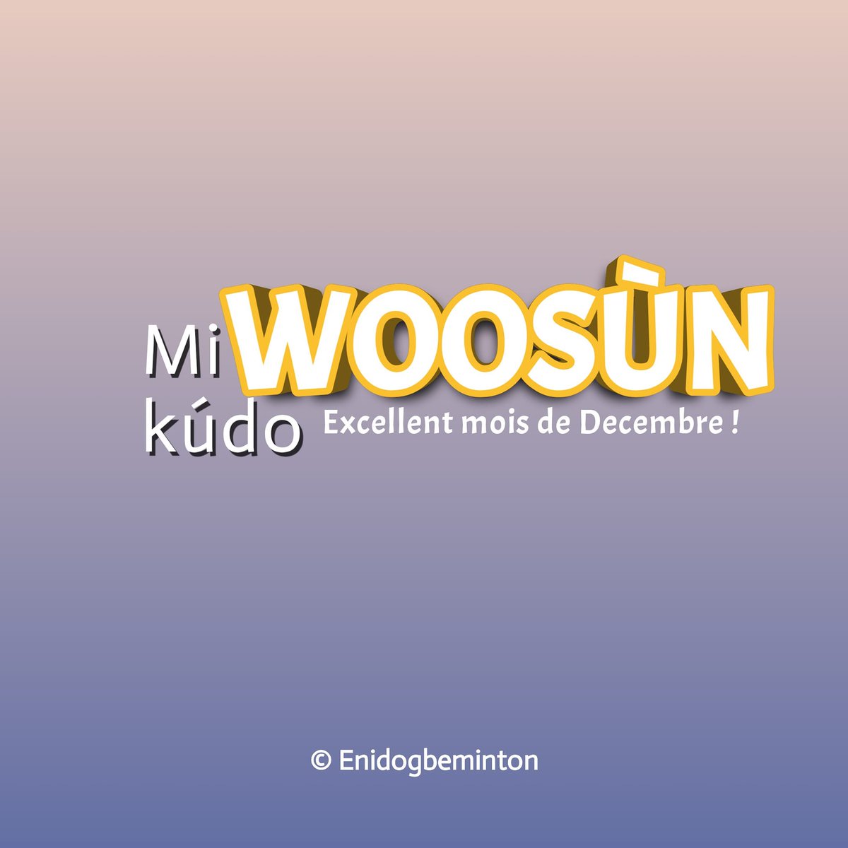 enidogbeminton's tweet photo. Mi kúdo woosún mɛcé lɛ̌ !
Xwé ɔ ko wa vivɔnú‚ bo na jo tɛnmɛ tɔn jo nú yɔyɔ ɖévo malin malin din.
Tout ce qui commence à toujours une fin.
Je nous souhaite un #excellent mois de #Decembre.
#mois #december #winter #woosùn #harmattan #Fongbe #benin 
.
.
.
.
#Enidogbeminton 🗣🇧🇯 https://t.co/Ry15FrIlsh