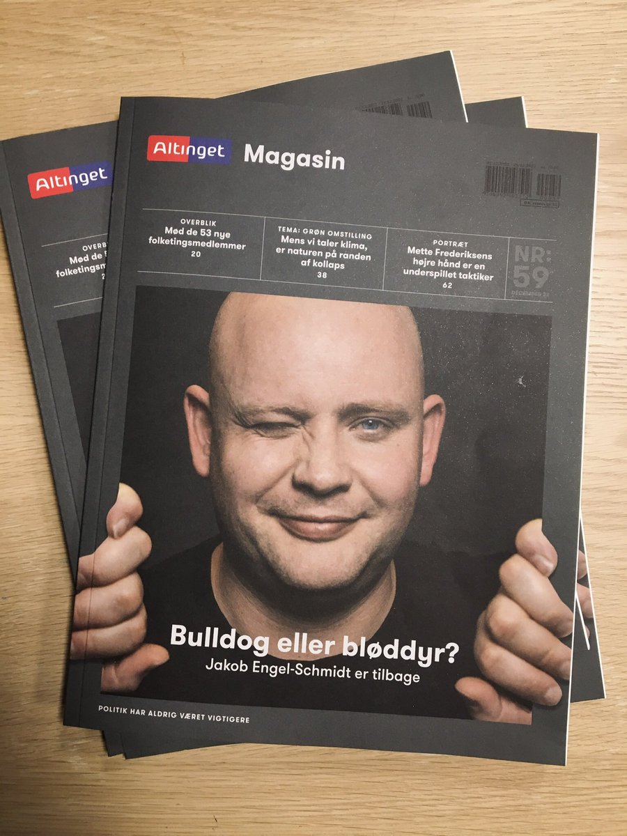ALTINGET MAGASIN #59: Bliv klogere på nøglespillere i #dkpol med velskrevne portrætter og interviews med <a href="/engelschmidt/">Jakob Engel-Schmidt</a>, <a href="/NannaWG/">Nanna W. Gotfredsen</a>, <a href="/martinjustesen/">Martin Justesen</a>, <a href="/EllemannKaren/">Karen Ellemann</a> m.fl. Stort tema om grøn omstilling + julens bedste politiske bøger 👉🏽altinget.dk/magasin