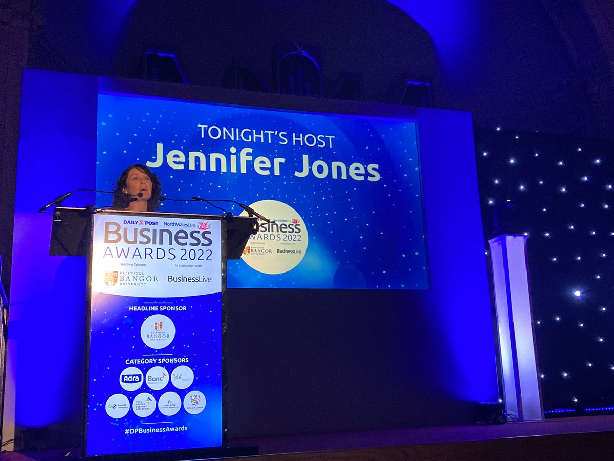 Tonight’s host Jennifer Jones 

#DPBusinessAwards